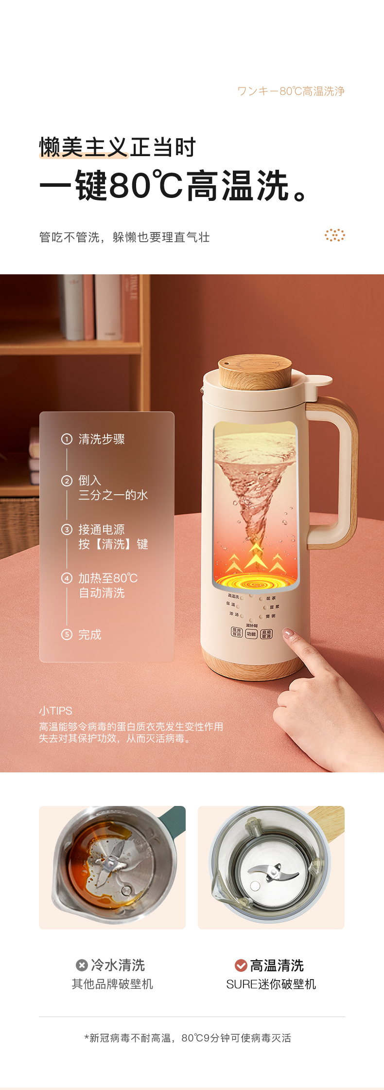 日本SURE石崎秀儿 全自动豆浆机 400ml 图14