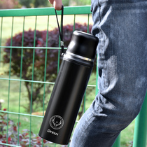 Stainless steel thermos cup large capacity insulation pot men and women Universal thermos bottle outdoor water Cup car portable cup