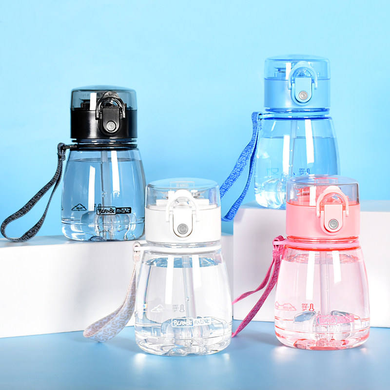 Children's plastic water glass with suction pipe network red pudding cup cute teenage girl Heart Mini Korean version portable summer with cup