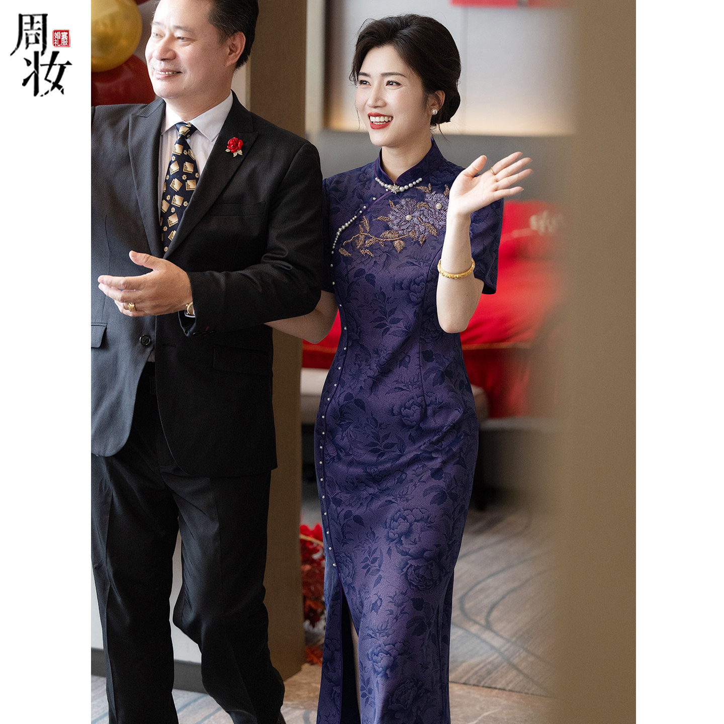 Улучшенную версию свадебного платья молодой мамы Cheongsam обычно можно носить в новом свадебном платье 2026 года для свекрови высокого класса.