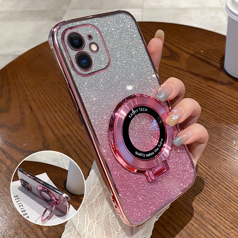 Suitable for Apple 11 Phone Case iPhone 11 Pro Transparent Protective Max Silicone Case Promax Tempered Film Pm Full Coverage Anti-Drop Female Ip Eleven Por with Stand Pmax High-End Feel I11 New Model