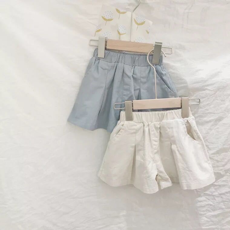 2023 Girls Summer Clothing Loose Casual Sensual Cotton Linen Shorts Pants Hot Pants Girls Dress-Taobao