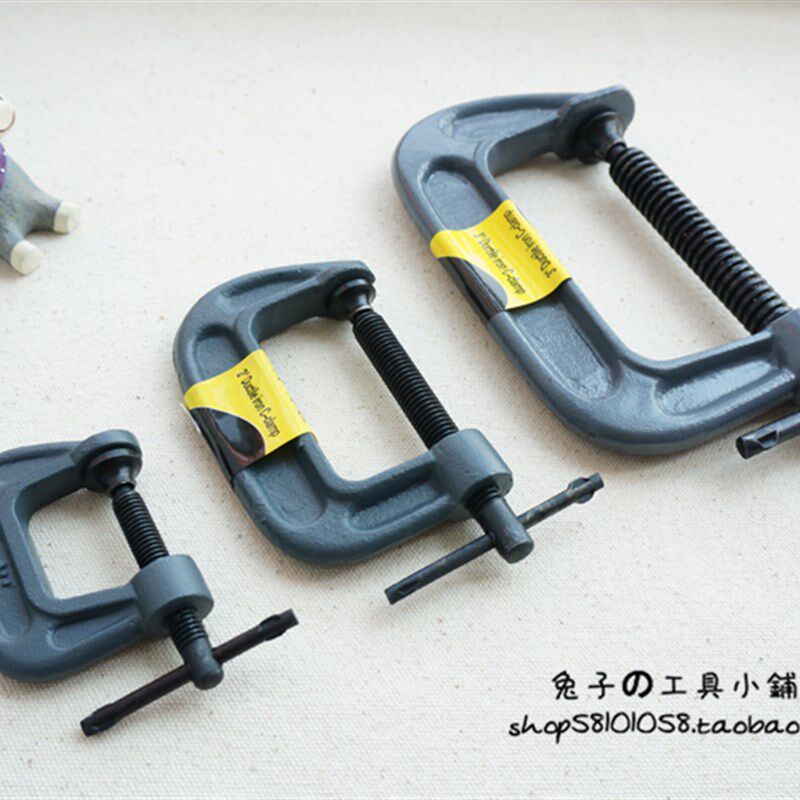 多威G夹木工夹工具D形C子固定夹具G型摇杆夹玛钢重型G字夹G型夹
