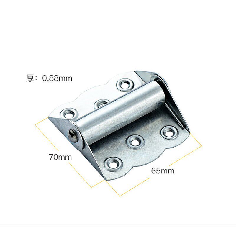 Iron galvanized butterfly spring hinge automatic door closing rebound hinge door folding spring household hardware accessories