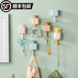 Donary Creative Cartoon Вытянутая прогрессивная кошачья крюк для девушки, милая сета, красная стена, подвесная крючок крючок