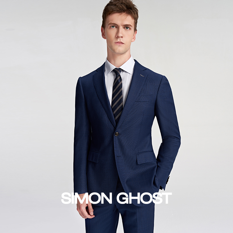 SIMON GHOST men's suit suit Italy imported fabric wool casual gill suit suit man