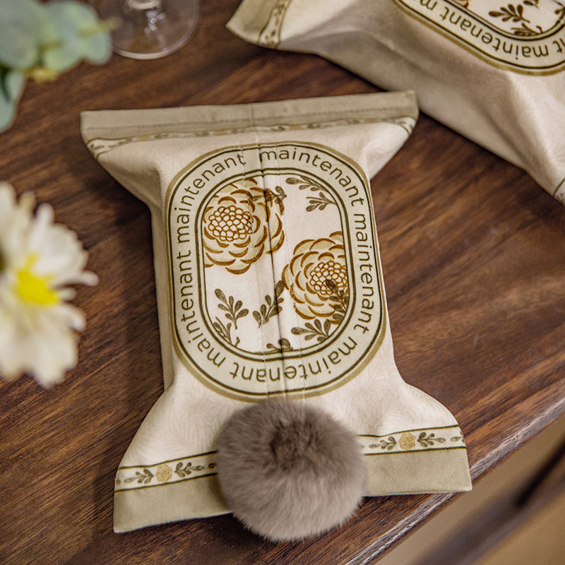 Life is like a dream, household tissue box, American style, high-end sense, living room, restaurant, car fabric tissue tissue, paper towel set decoration