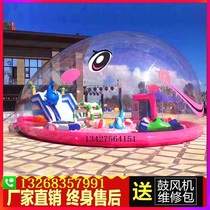 Outdoor Large Inflatable Whale Island Paradise Powder Pink pig Mouse Mouse Niu Niu Marine Ball Paradise Water Crystal Palace Spot