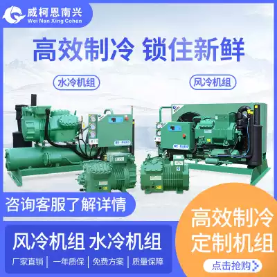 Cold storage full set of equipment customized Bezel compressor air-cooled water-cooled unit high-efficiency refrigeration unit All