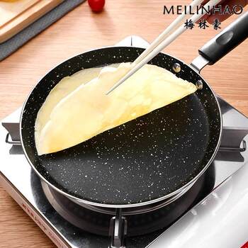 Crepe Pan, Flat Pan, Frying Pan, Non-Stick Pan, Durian Layer Cake Pan, Special Baking Pan for Cake Crust, Egg Frying Pan, Pancake Pan