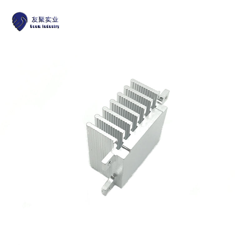 Customized motor 6063 aluminum alloy thermal conductive housing heat dissipation block extrusion profiled heat dissipation profile CNC machined custom-made
