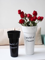 Wake-up flower bucket plastic flower bucket flower shop special deep water professional flower bucket 50cm flower shop flower bucket wake-up flower bucket home