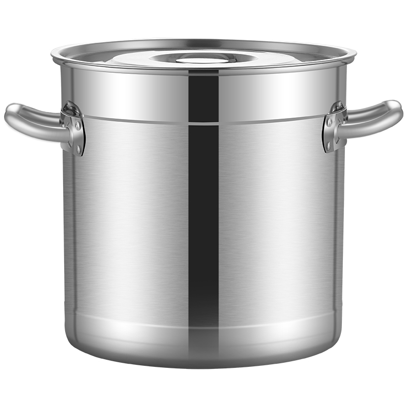 Stainless steel bucket cover commercial soup bucket large capacity bucket 70 thickness 60 drum custom oil drum 80 fermentation