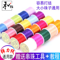 Crystal elastic thread rope string string string string bead elastic thread bead rope bracelet thread elastic Crystal text play Buddha beads