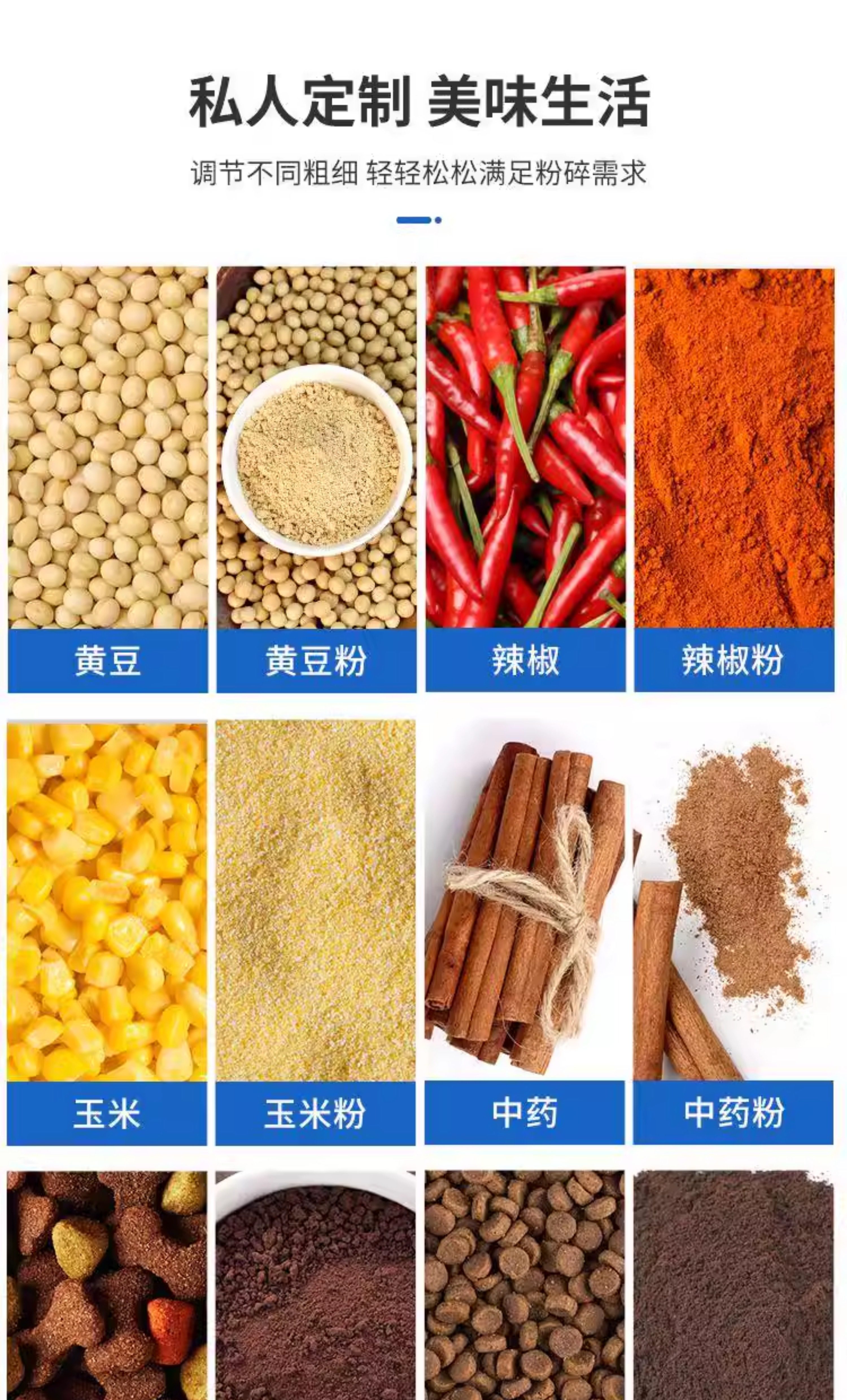 Шлифовальный станок 20型中药磨粉机五谷艾草艾叶粉碎机饲料杂粮打粉机玉米粉碎
