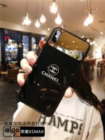 Зеркало Apple xsmax с черным фоном + шнурок в том же стиле