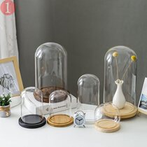 Creative Buddha Statue glass cover Mini book room doll Costume Café shop Dust-proof Inter-Board Nuclear Sculpture