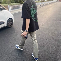 ZGW Автономная чистящая среда магила брюки ниша из чистых прямых стройных брюк с прямыми микроэлементами на высокой улице