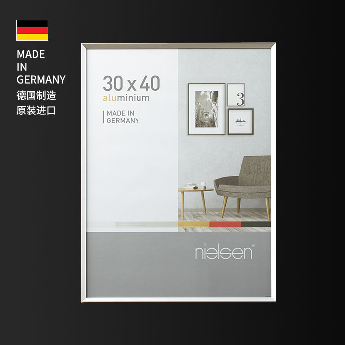 Nielson Aluminum Alloy Photo Frame Wall-Mounted Picture Frame German Nielsen Imported Pixel Simple Metal Framing Frame