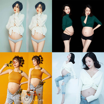 New Pregnant Woman Photography Clothing Meritocracy pregnant women to fix up knitted pregnant women to write true clothing for pregnant women