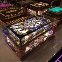 2021 new private clubhouse Villa box KTV coffee table tempered glass simple singing room high end