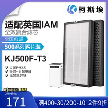 Adapted UK IAM air purifier strainer ILW500FX-3 KJ500F-J3 composite filter core two pieces of clothing