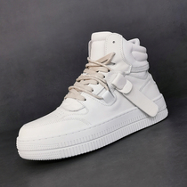 High Help Shoes Mens Summer 2022 New Korean version Trend Air Force One plus velvet mens shoes thick bottom 100 hitch sports shoes