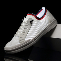 Mesh Breathable Mens Shoes Summer Net Face Small Ears Shoes Man Boomer Shoes One Foot Pedal Board Shoes Mens Net Shoes Little White Shoes
