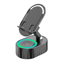 无线感应蓝牙音响箱手机支架充电宝五合一多功能床头桌面懒人折叠多功能床头桌面平板通用支架