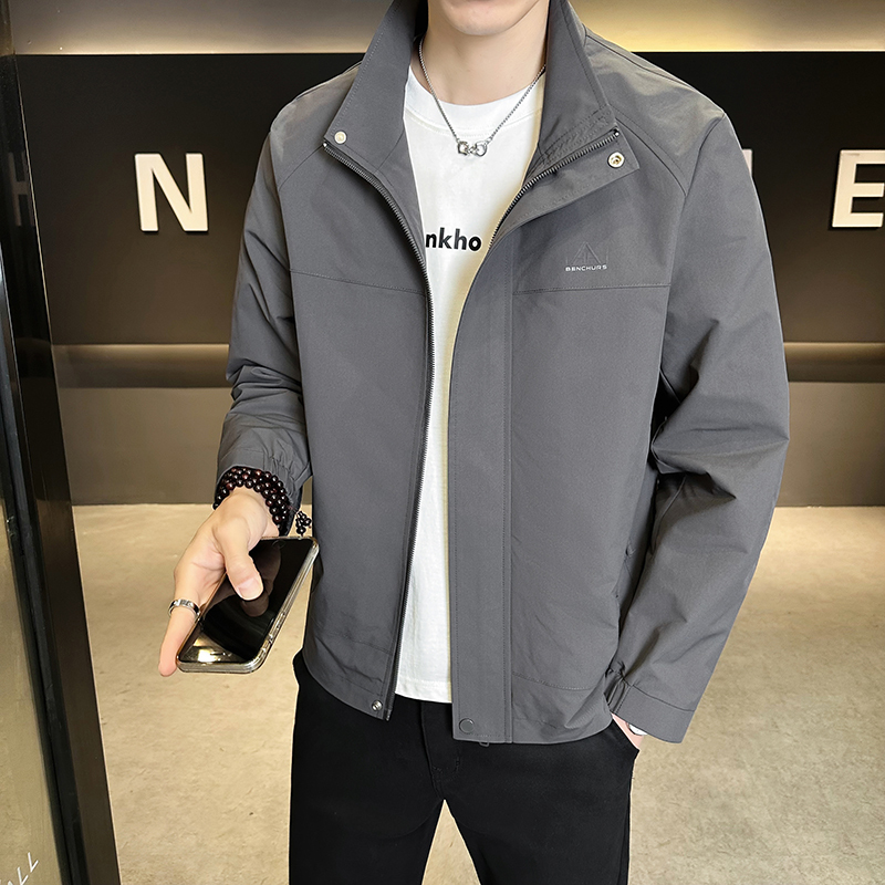 Woodpecker 2026 New Men's Jacket, Simple and Versatile Top, Fashionable Men's Cardigan, Spring and Autumn Trendy Coat, Stylish