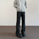 Apuee American High Street Cleanfit Silhouette Blouss черные повседневные 𫔮 брюки мужчины и женщины с прямыми тесными брюками атмосфера