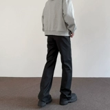 Apuee American High Street Cleanfit Silhouette Blouss черные повседневные 𫔮 брюки мужчины и женщины с прямыми тесными брюками атмосфера