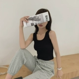 Летняя короткая майка топ, защитное белье, трикотажные бретели