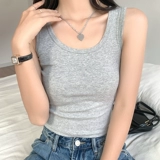 Хлопковый бюстгальтер-топ, майка топ, короткий топ с чашечками, белье для повседневной носки, по фигуре