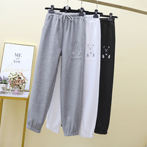 Sports Pants Women Loose Bunches 2021 Spring New Cub Turnip Kharen Pants 100 Hitch Slim 90% Casual Pants
