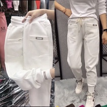 Fashion 100 Hitch Cashmere Sweatpants Kharen Pants Woman Thickened Autumn And Winter Style Loose Turnip Pants Casual Sports Pants Tide Lean