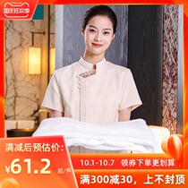 After cleaning overalls short sleeves womens hotel rooms cleaners clothing catering property aunts cleaning clothes summer