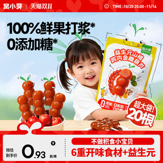 窝小芽鸡内金山楂棒棒糖无添加糖葫芦儿童零食送婴幼儿宝宝辅食谱