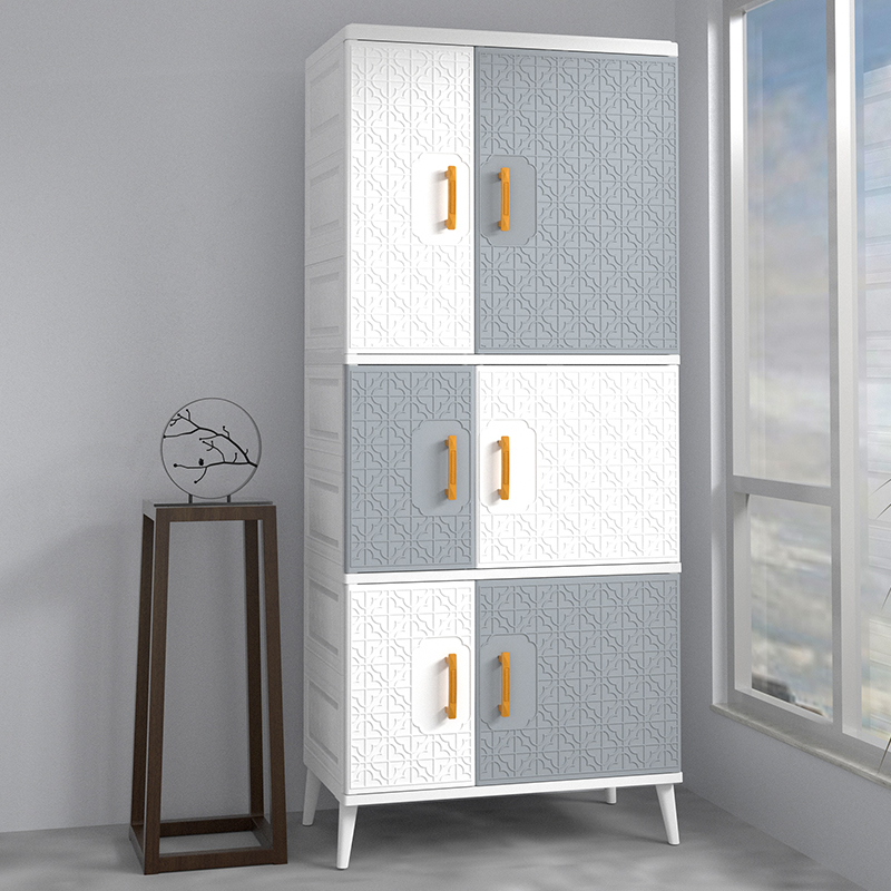 Drawer type storage cabinet baby wardrobe plastic simple storage cabinet baby children's toys clothes five buckets finishing box