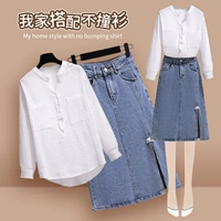 Осенний комплект, небольшая юбка, коллекция 2023, яркий броский стиль, подходит для подростков