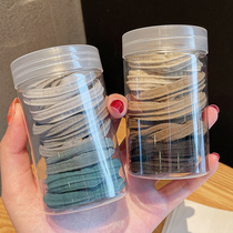 Canned hair rope tie head Hairband seamless connection durable high stretch leather band womens simple Japanese pony tail head rope hair accessories