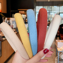 Sponge headband Net red 2021 autumn new female hair card hair bundle out French head hoop high skull hair headgear