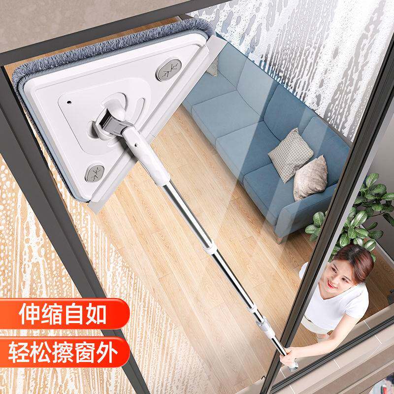 Good helper to wipe the glass artifact household telescopic rod to scrub the window wiper cleaning special cleaning tool