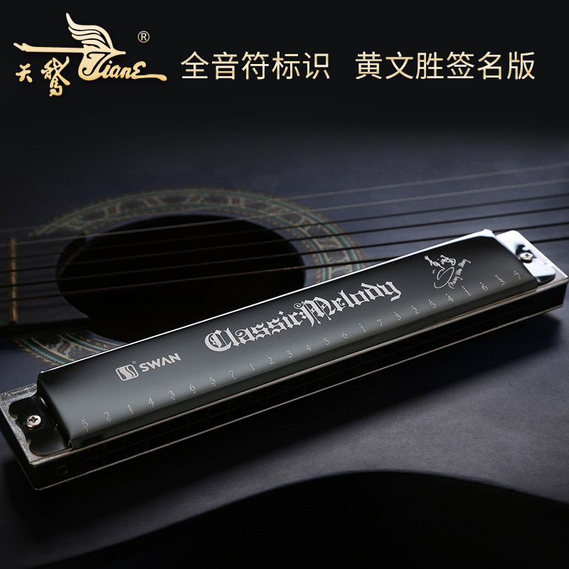 Germany imported reed harmonica 24-hole polyphonic C- key professional performance grade beginner students adult children introduction