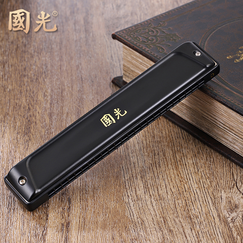 Shanghai Guoguang Harmonica 24 Holes Cometone C Tone Superior Adult Beginners Beginners 28 Kong Accent Professional Playing Class