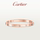 Средний браслет Cartier Cartier LOVE из розового золота и белого золота с бриллиантами выпущен в материковом Китае mini 1