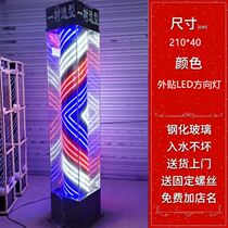 Hairdresshop Outdoor Rain-Proof Full Color Turn Light Beauty Hairdressing floor LED turn light hair salon glass large light box