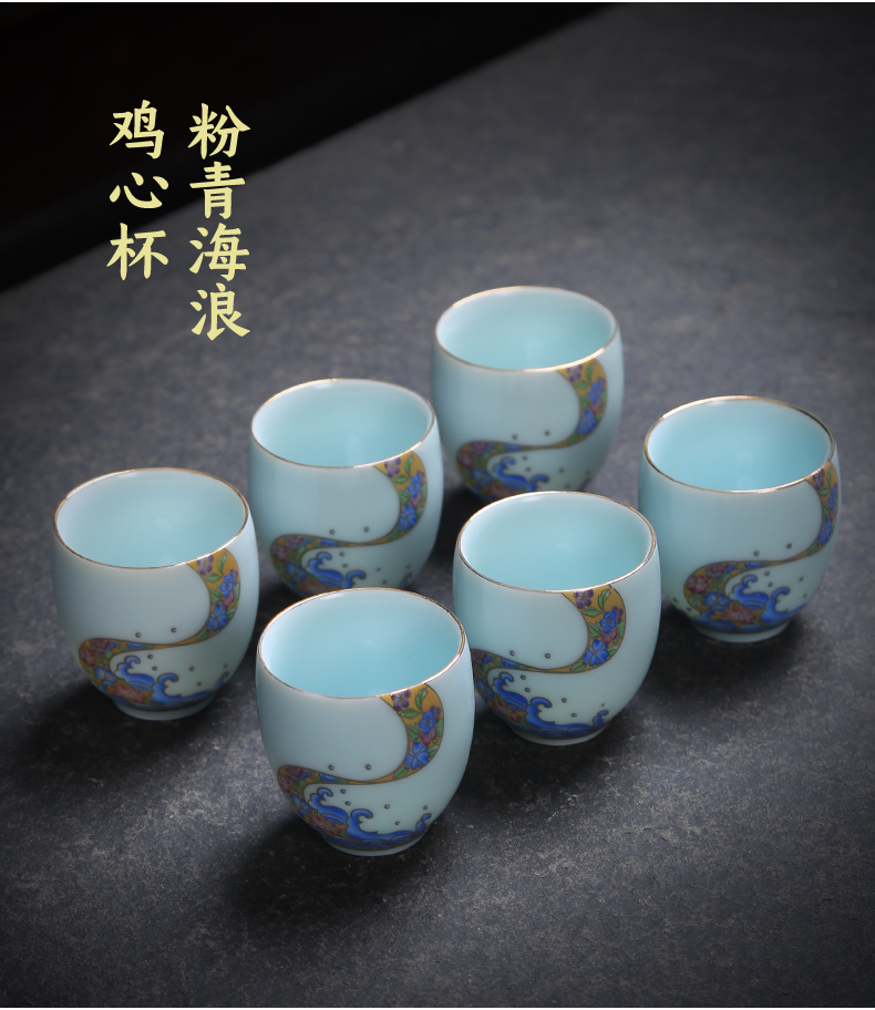 Celadon masters cup silver cup 999 sterling silver sample tea cup coppering. As silver personal cup retro kung fu tea set silver cups