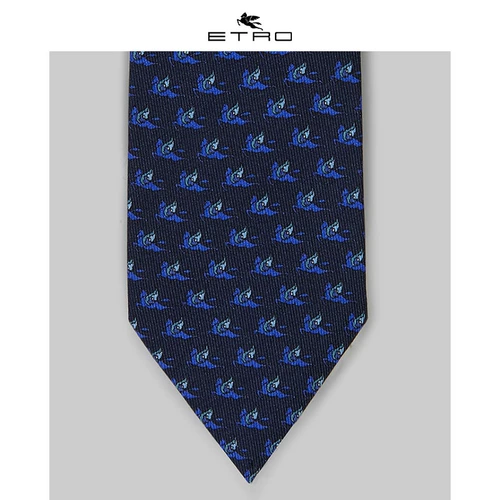 [Hui] Etro Ai Chuo/2020 Spring и Summer New/Men's Micro -Micro Pegaso Pisri Printed Tie