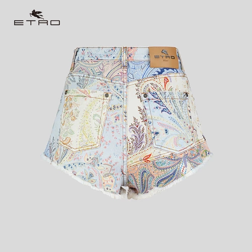 [Та же звезда] etro/ai chuo/2021 весна и летняя новая модель/дамы Пейсри Джинсовые Шорты горячих брюк